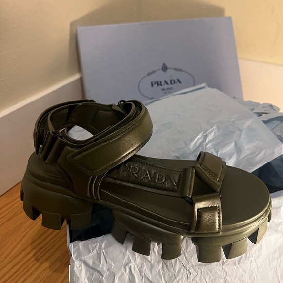 PRADA Monolith Lug Sole Sandal - Picture 2 of 4